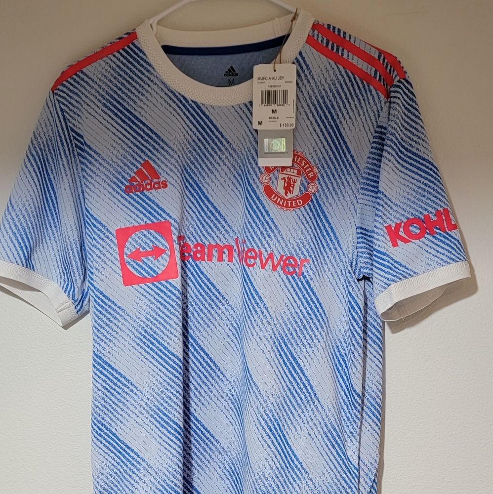 ADIDAS MANCHESTER UNITED PLAYER ISSUE JERSEY SIZE MEDIUM